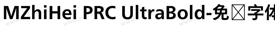 MZhiHei PRC UltraBold字体转换